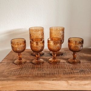 Amber Drinking Glasses